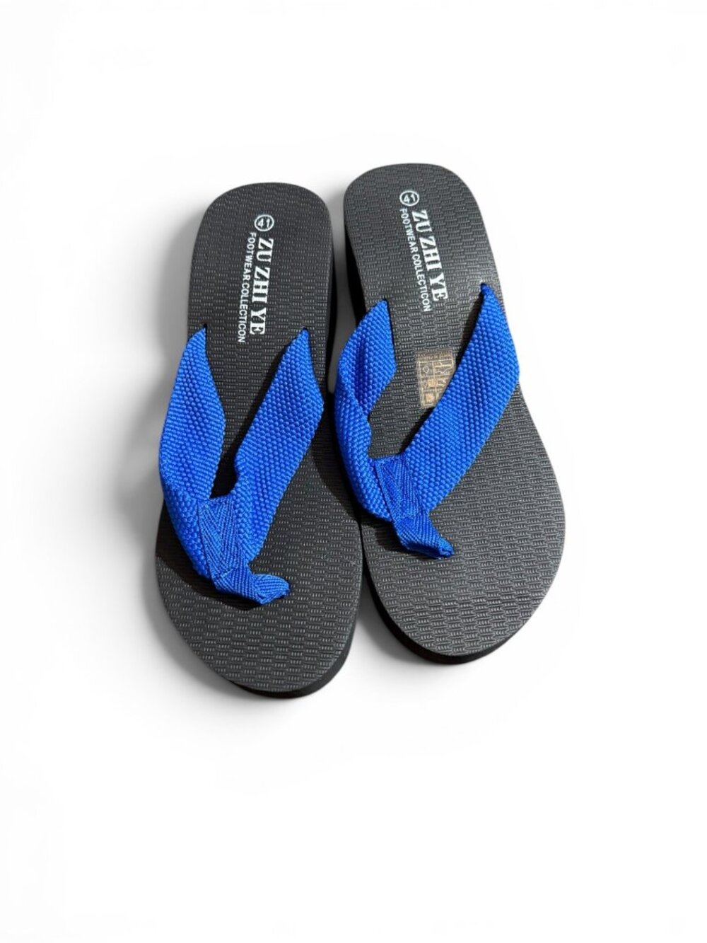 NEW Blue & Black Flip Flops – Women’s Size 10
